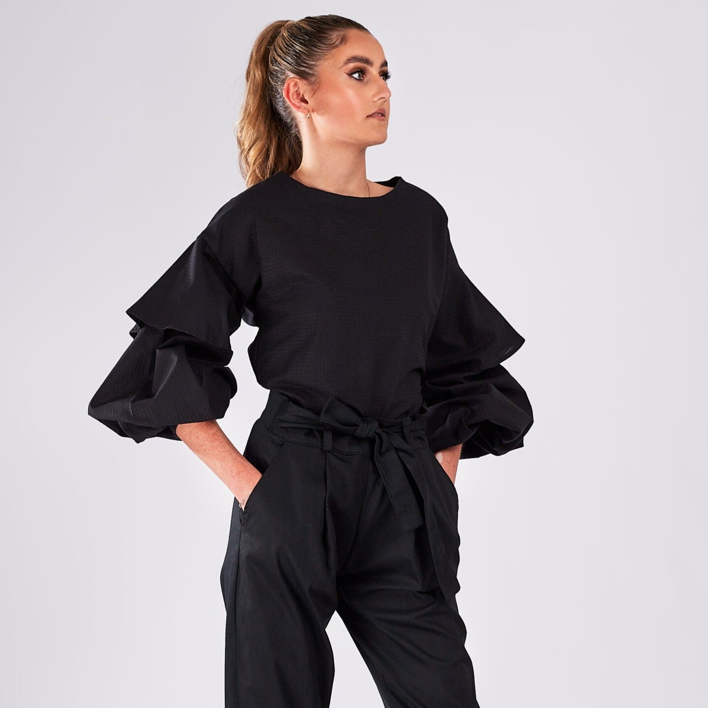 EJE Bell Sleeve Blouse