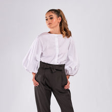 Load image into Gallery viewer, EJE Bubble Sleeve Blouse