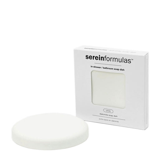 SereinFormulas Diatomite White Soap Dish